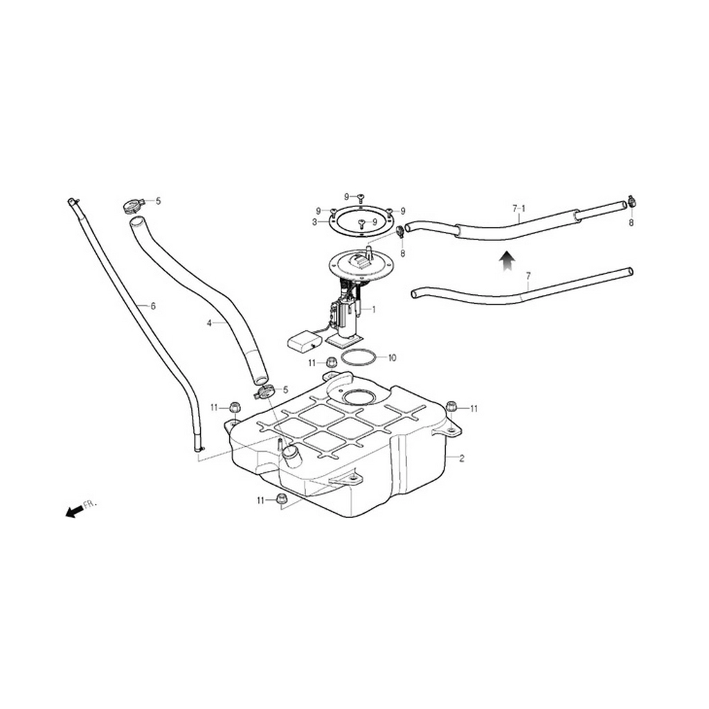 DAELIM SQ125 (DL125-S2) YAKIT POMPASI #SQ125 F1501